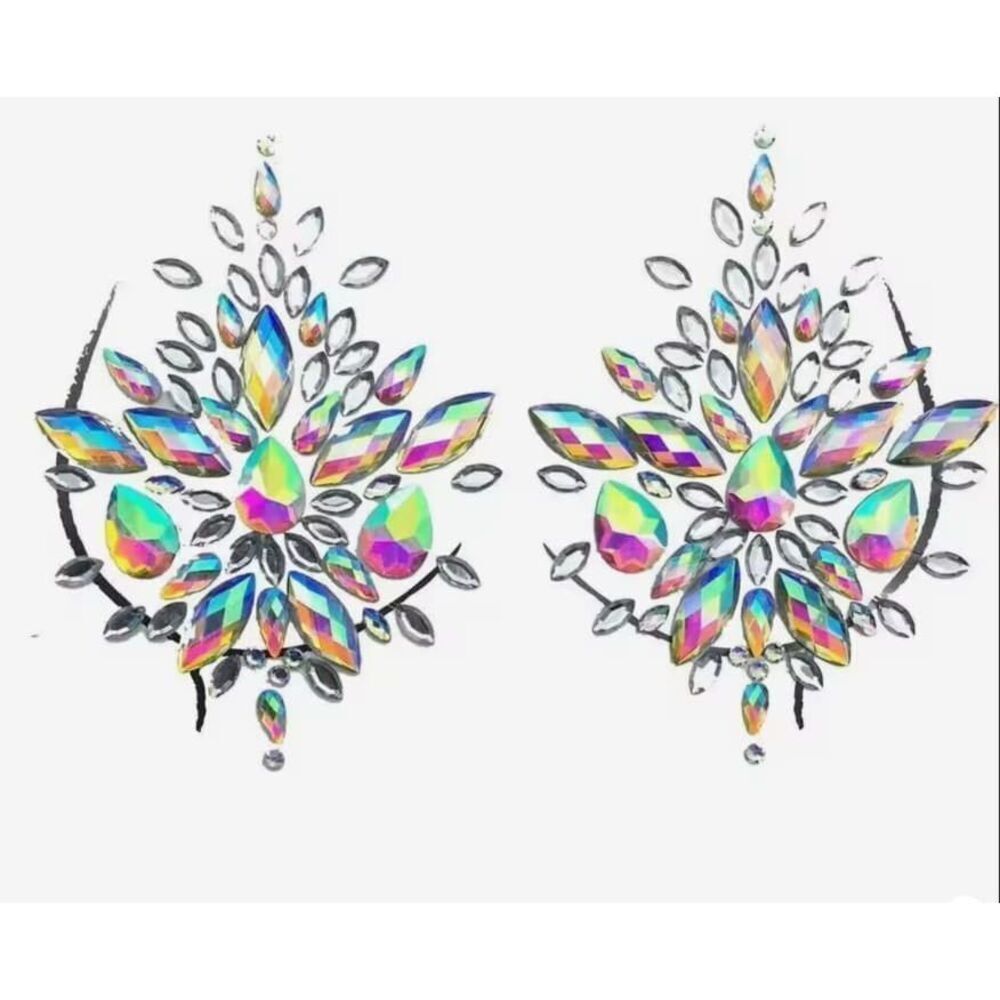 New AB Crystal Pasties 4.25in